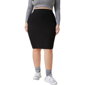 Classic Black Pencil Skirt- Size XL Plus